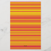 Papeterie Orange Yellow Stripes Seamless Pattern (Dos)