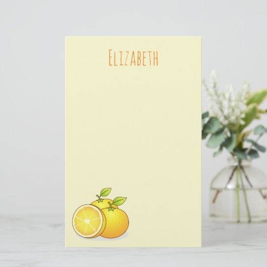 Papeterie Oranges, fruits mignons (Debout devant)