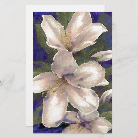 Papeterie Orchidée (Devant / Derrière)