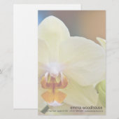 Papeterie Orchidée de Phalaenopsis (Devant / Derrière)
