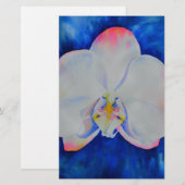 Papeterie Orchidée Rouge Clair (Devant / Derrière)