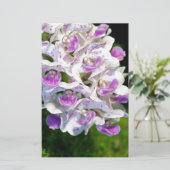Papeterie Orchidées violettes et blanches (Debout devant)