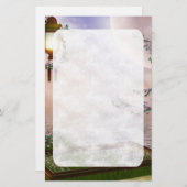 Papeterie orientale de fleurs de cerisier (Devant / Derrière)