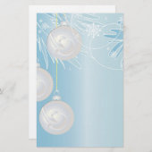 Papeterie Ornements de Noël (Devant / Derrière)