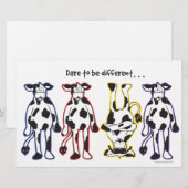 Papeterie Oser être des vaches différentes (Devant / Derrière)
