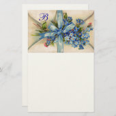 Papeterie OUBLIEZ-MOI NOTES MONOGRAM Mariage romantique (Devant / Derrière)