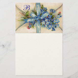 Papeterie OUBLIEZ-MOI NOTES MONOGRAM Mariage romantique