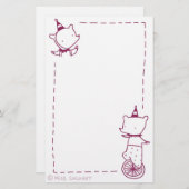 Papeterie Ours de cirque (Devant / Derrière)