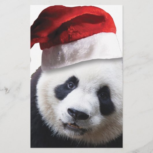 Papeterie Ours de panda Noël (Devant)