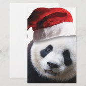 Papeterie Ours de panda Noël (Devant / Derrière)