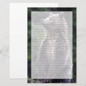 Papeterie Ours gris debout (Devant / Derrière)