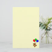 Papeterie Ours mignon avec la bande dessinée de ballons (Debout devant)