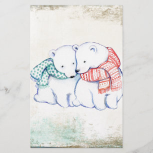 Papeterie Ours polaires Couple