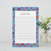 Papeterie Oussons mignons Fleurs Coeurs Papillons (Debout devant)