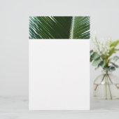 Papeterie Overlapping Palm Fronds Tropical Green Abstract (Debout devant)