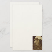 Papeterie Owl Lecture d'un livre de Moonlight (Devant / Derrière)