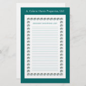 Papeterie Pad - Design 3 (Devant / Derrière)