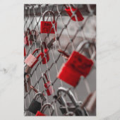 Papeterie Padlocks Red Love (Devant)