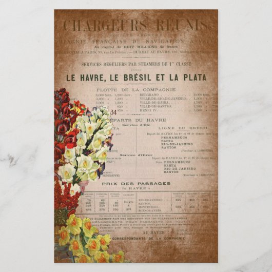 Papeterie Page Scrapbooking du journal vintage (Devant)