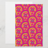 Papeterie Paisley coloré (Devant / Derrière)