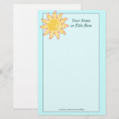 Papeterie Paisley Sun (Devant / Derrière)