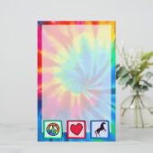 Papeterie Paix, amour, chevaux (Debout devant)