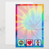 Papeterie Paix, amour, musique country (Devant / Derrière)