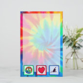 Papeterie Paix, amour, ski de neige (Debout devant)