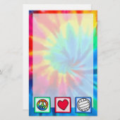 Papeterie Paix, Amour, Volley-ball (Devant / Derrière)