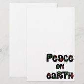 Papeterie Paix sur Noël de la terre (Devant / Derrière)