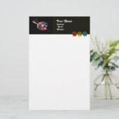 Papeterie PALETTE DE COULEUR, blanc (Debout devant)