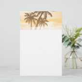 Papeterie Palmes d'été tropicales (Debout devant)