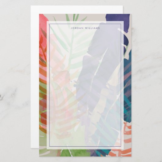 Papeterie Palmes électriques (Devant / Derrière)