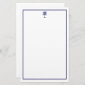 Papeterie Palmier bleu (Devant / Derrière)