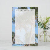 Papeterie Palmiers contre le ciel bleu (Debout devant)