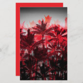 Papeterie Palmiers en feu (Devant / Derrière)