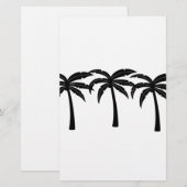 Papeterie Palmiers tropicaux (Devant / Derrière)
