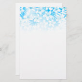 Papeterie Palmiers tropicaux bleus (Devant / Derrière)