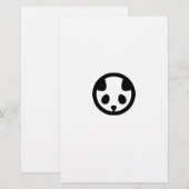 Papeterie Panda en cercle (Devant / Derrière)