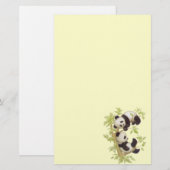 Papeterie Panda jouant dans un arbre (Devant / Derrière)