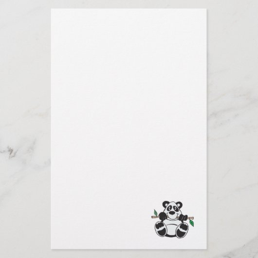 Papeterie panda mignon suspendu à une branche (Devant)