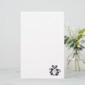 Papeterie panda mignon suspendu à une branche (Debout devant)