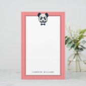 Papeterie Panda Stripes| Ajouter votre nom (Debout devant)