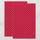 Papeterie Panneau rouge noir (Devant / Derrière)