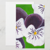 Papeterie Pansies (Devant / Derrière)