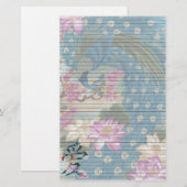 Papeterie Paon Lotus (Devant / Derrière)