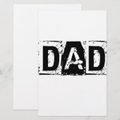 Papeterie Papa. Fête des pères cadeau (Devant / Derrière)