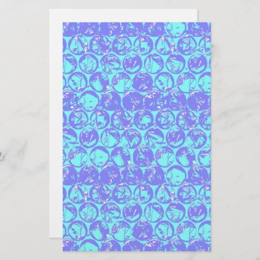 Papeterie Papier à bulle d'art pop (Devant / Derrière)