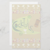 Papeterie Papier à cocktails vintage (Devant / Derrière)