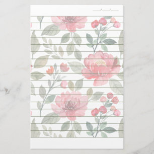 Papeterie Papier à écriture Motif vert Cherry Red